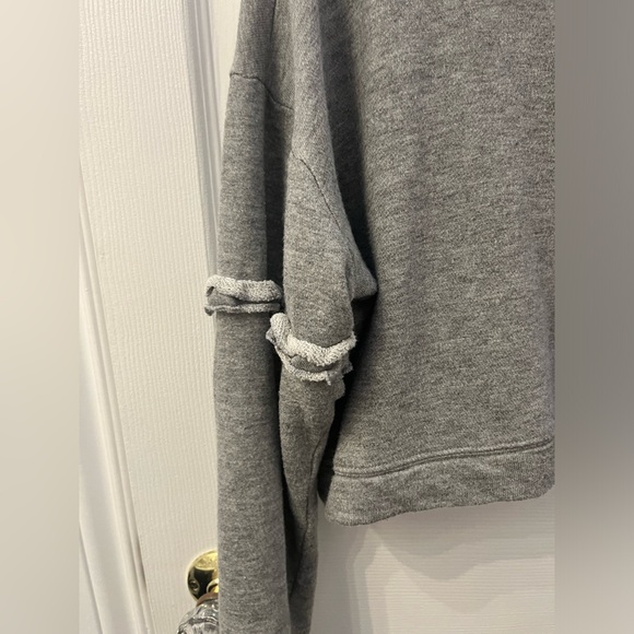 L.A. hearts Grey Sweater with ruffle on arm - Picture 3 of 8